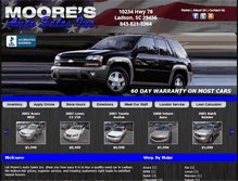 Tablet Screenshot of mooreautosalessc.com